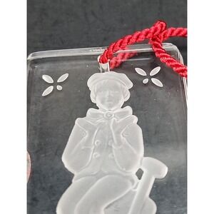 Vintage 1991 Oneida A Christmas Carol‎ Tiny Tim Crystal Ornament M. West Germany